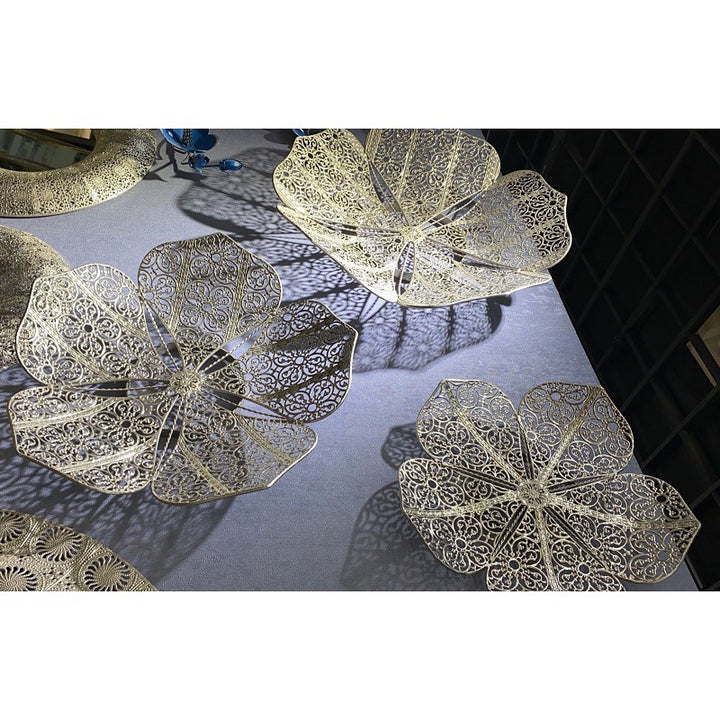 Decorative Floral Wall Art Sculpture Bowlift