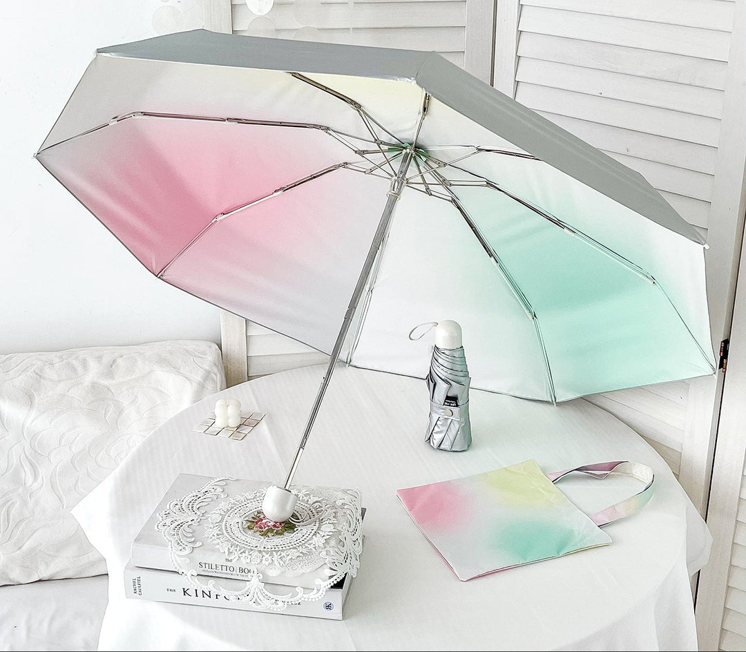 Women's UV Protection Umbrella with Shimmering Design Bowlift