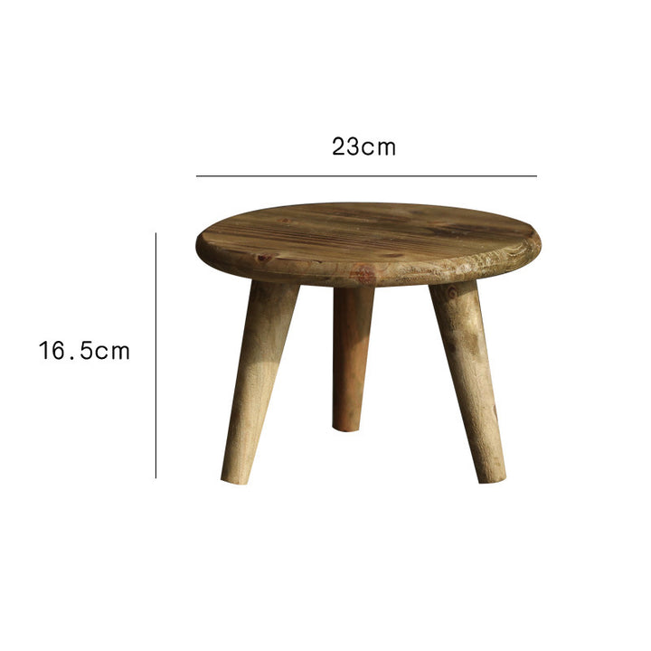 Stylish side table made of natural wood Bowlift