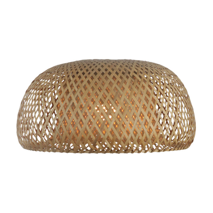 Elegant pendant lamp made of hand-woven rattan Bowlift
