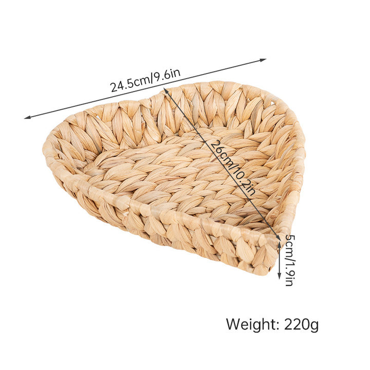 Artisan Woven Decorative Tray Bowlift