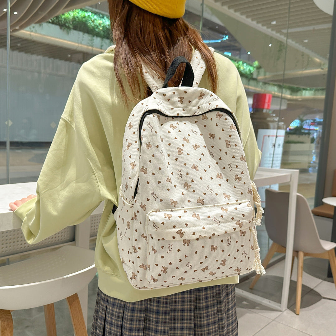 Backpack with Playful Butterfly Design Bowlift