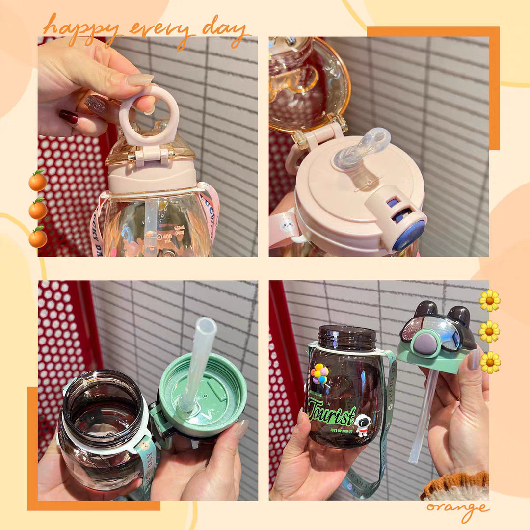 Women Playful BPA-free Drinking Bottle with Unique Design Bowlift
