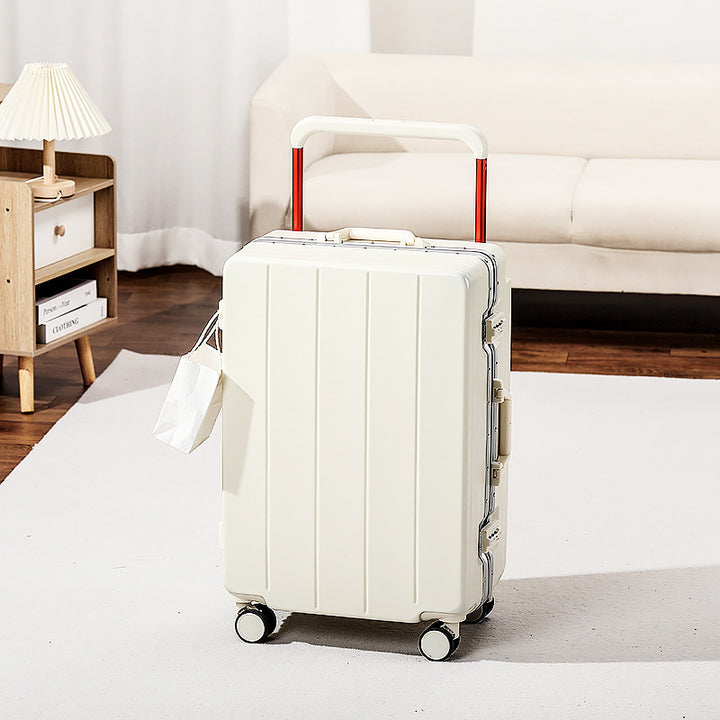 Expandable Travel Trolley Suitcase with Smooth Wheels Bowlift