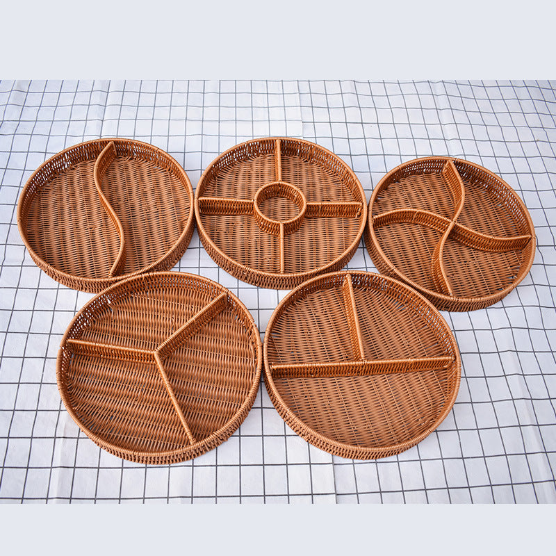 Artisan Woven Serving Platter Bowlift