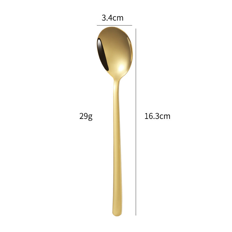 Elegant dessert spoon with luxurious golden surface Bowlift