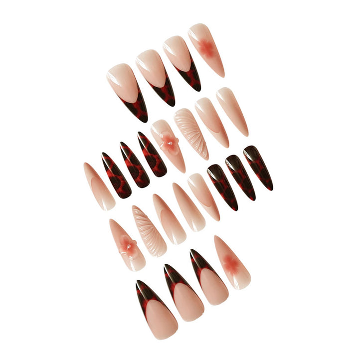 Premium Stiletto Press-On Nail Art Set Bowlift