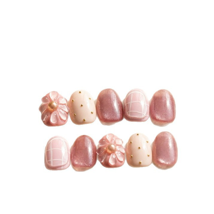 Artificial nails with floral designs Bowlift