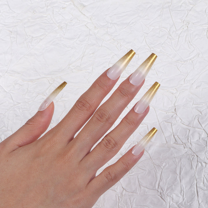 Luxurious Ombre Stiletto Press-On Nails Bowlift