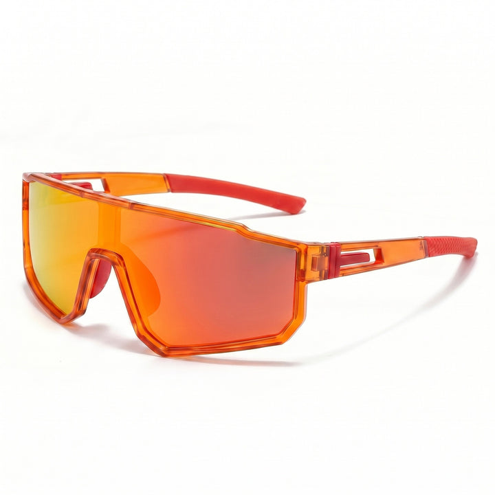 Women's sporty oversized shield sunglasses with UV400 protection, shatterproof polycarbonate lenses and non-slip temples Bowlift