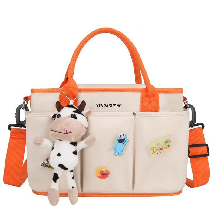 Fun-Themed Multi-Pocket Tote Bag Bowlift