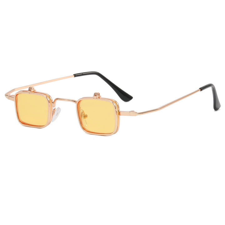 Ladies Designer Sunglasses with Square Metal Frame Bowlift