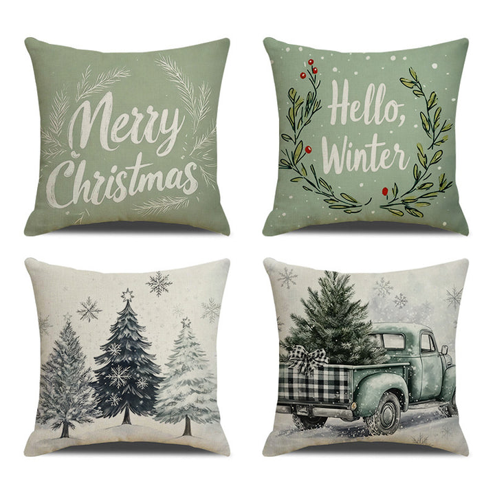 Cozy Christmas Decorative Throw Pillow
