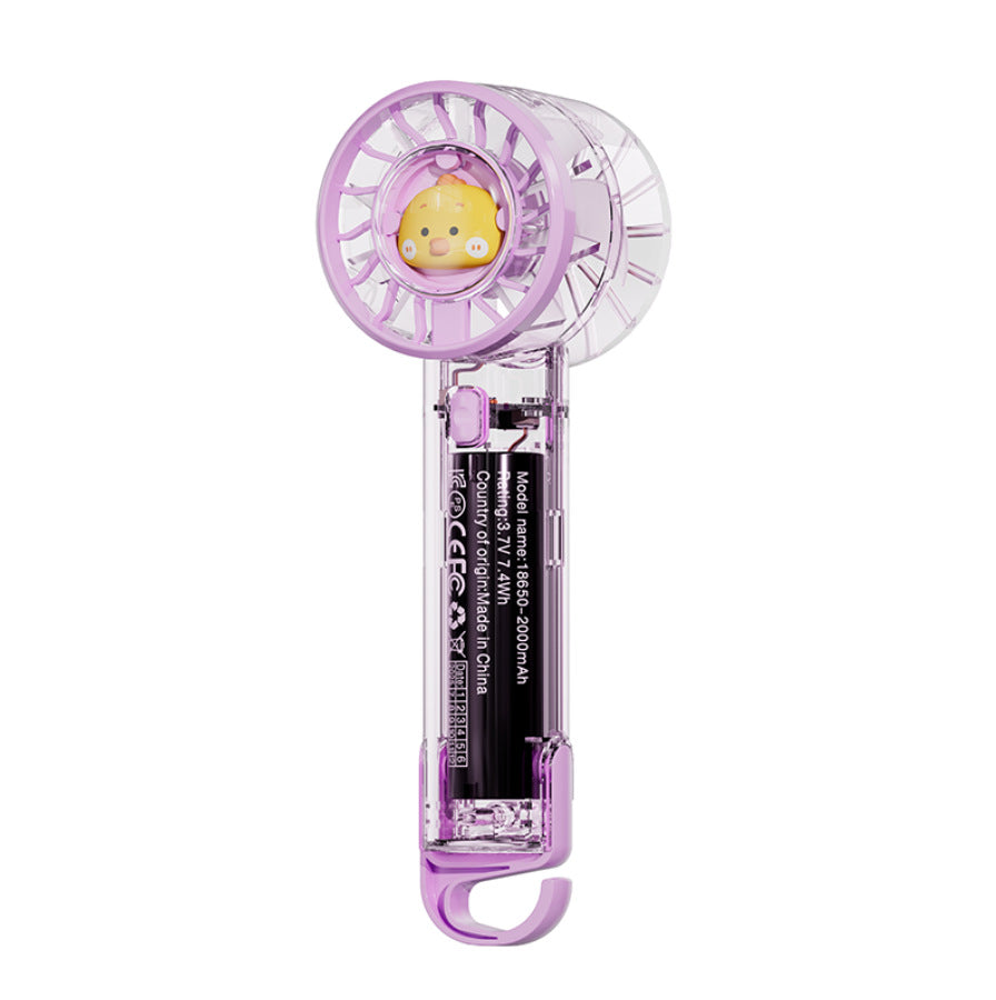 Unisex Cute Rechargeable Handheld Fan Bowlift