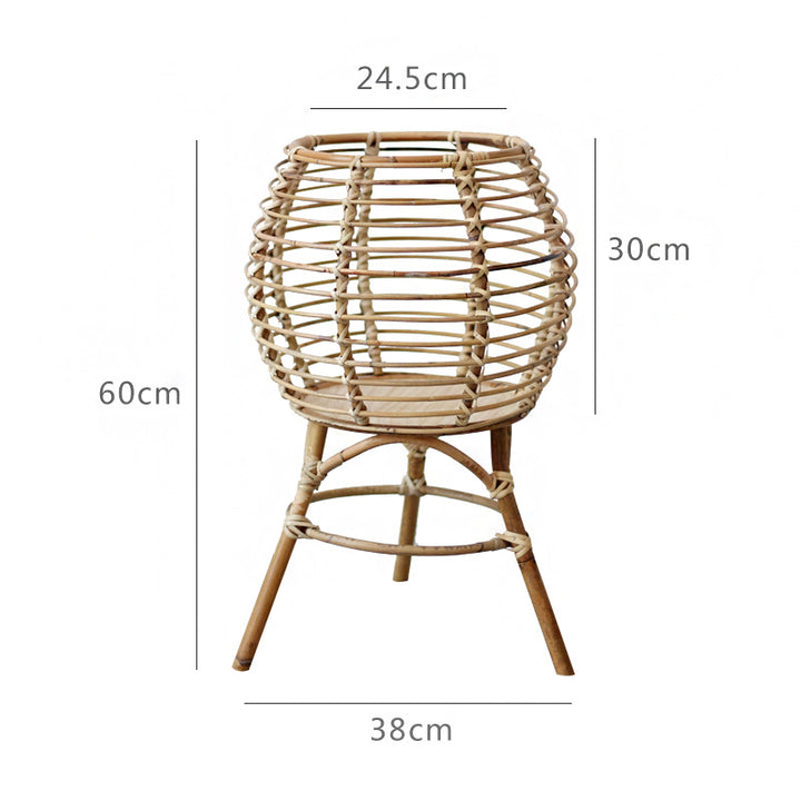 Handmade Rattan Stool Bowlift