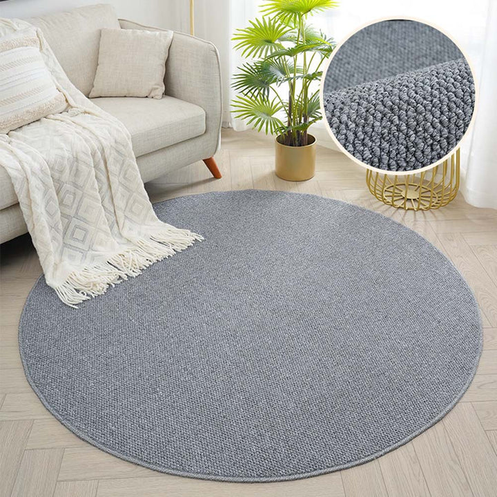 Round Textured Area Rug