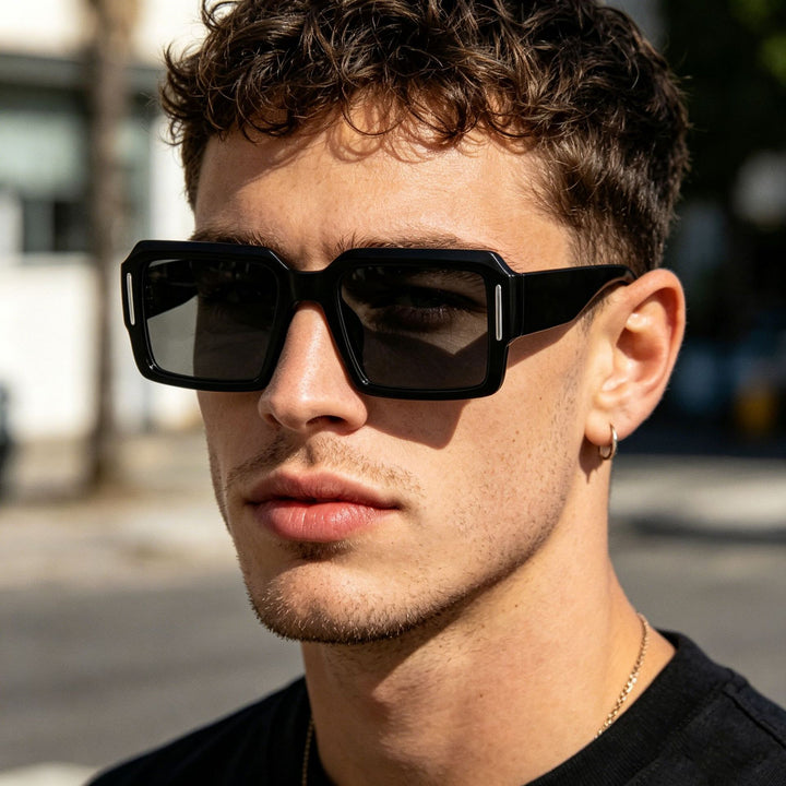Women's fashionable square sunglasses with stylish plastic frame Bowlift