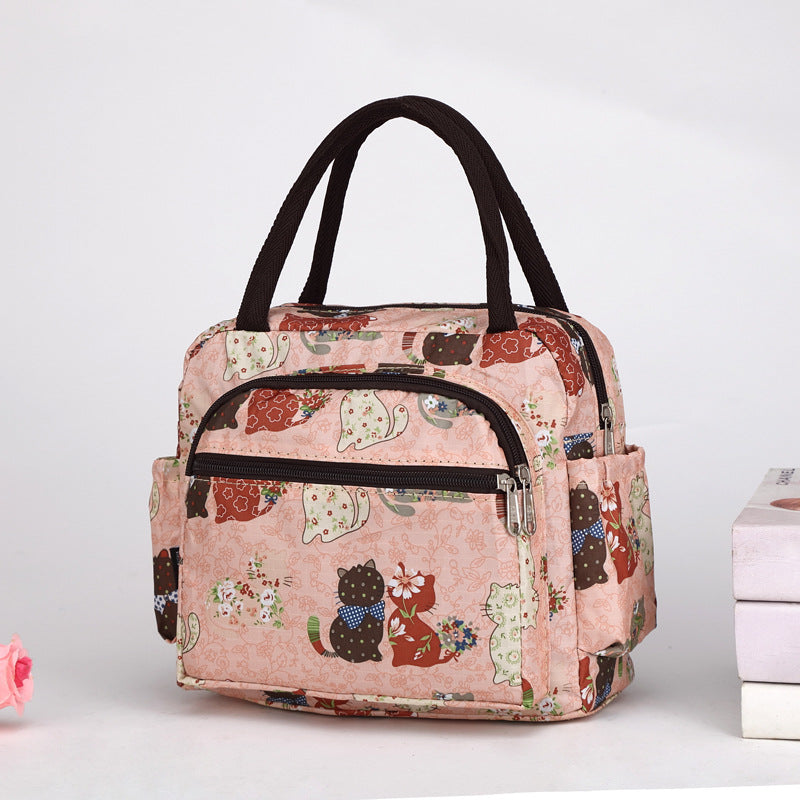 Cat Pattern Insulated Lunch Tote Bowlift