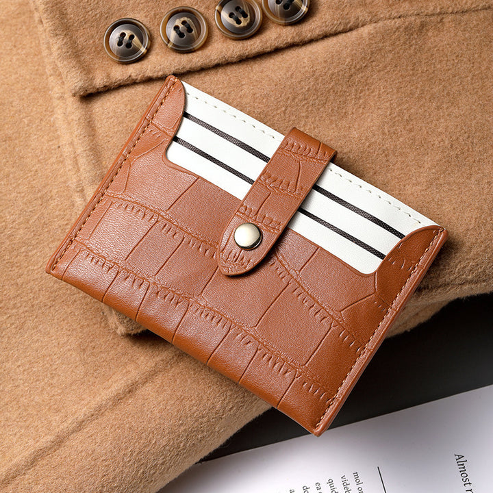 Faux Leather Card Holder Bowlift