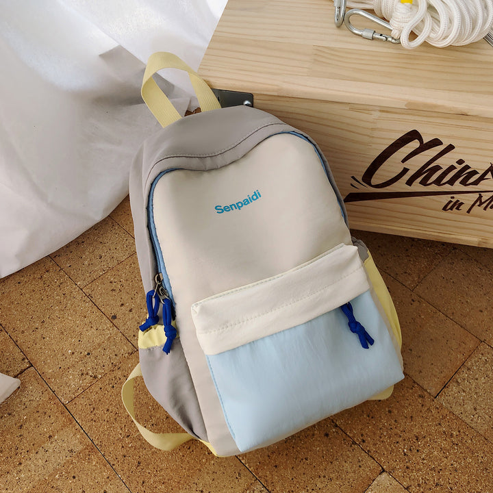 Colorful Multi-Pocket School Backpack