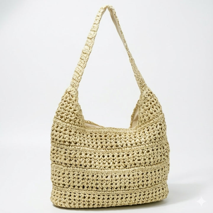 Hobo Bag Made of Hand-Knotted Material Bowlift