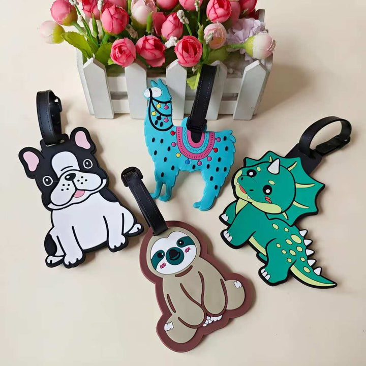Unisex Cartoon Dog Luggage Tag Bowlift