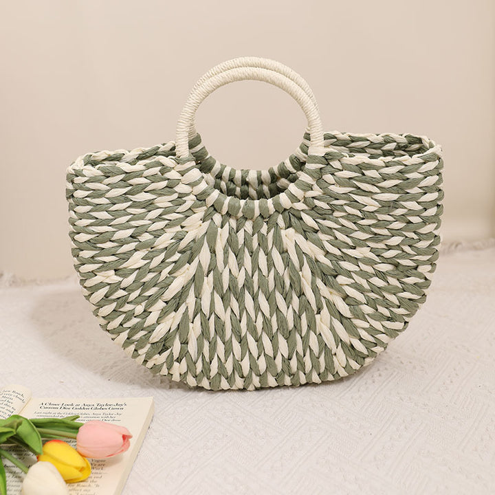 Stylish basket bag with round handle Bowlift