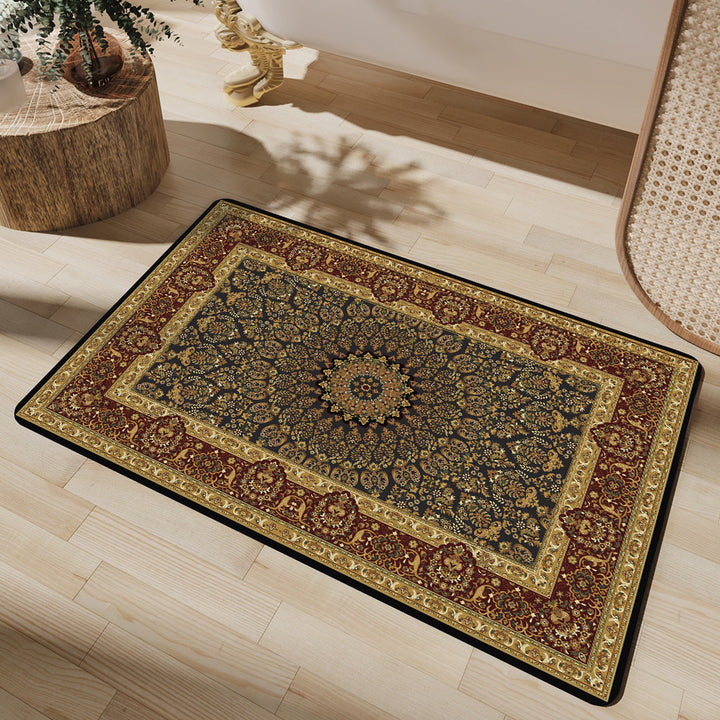 Elegant Floral Pattern Bath Mat Bowlift