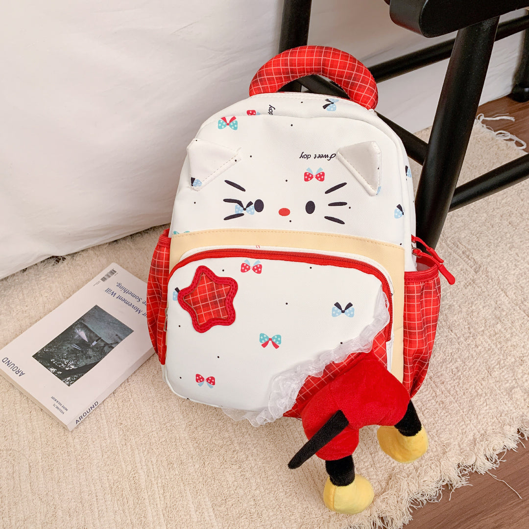 Playful Character-Themed Backpack Bowlift
