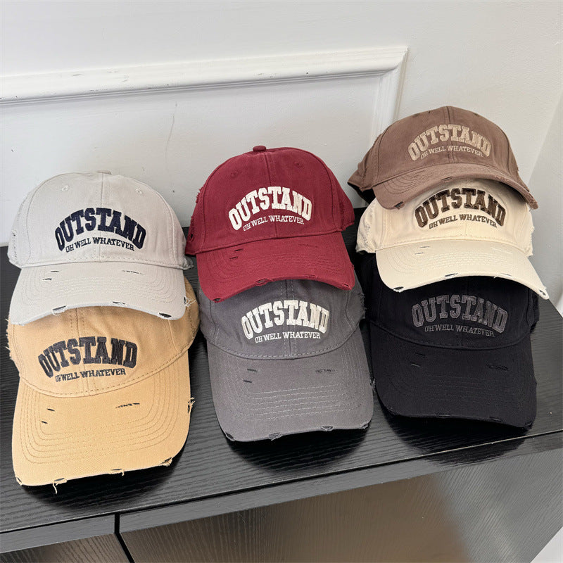 Men's Distressed Graphic Baseball Cap Bowlift 1783922124