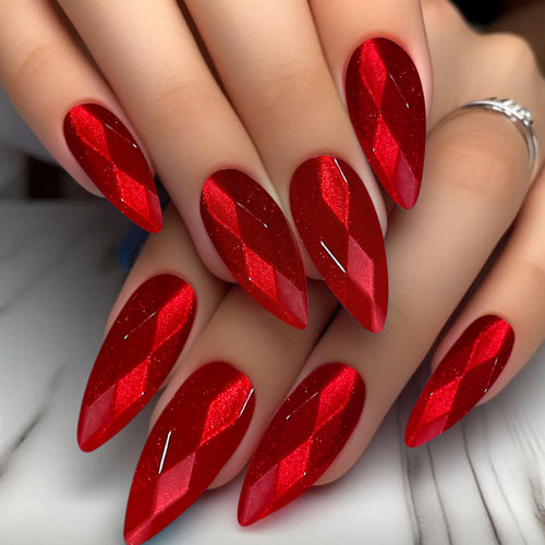 Glamorous Stiletto Nail Art Extensions Bowlift