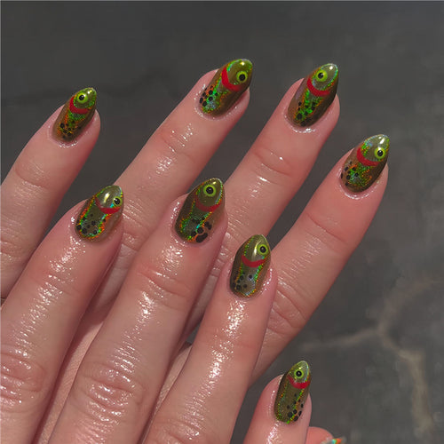 Artistic Fish-Themed Press-On Nails Bowlift