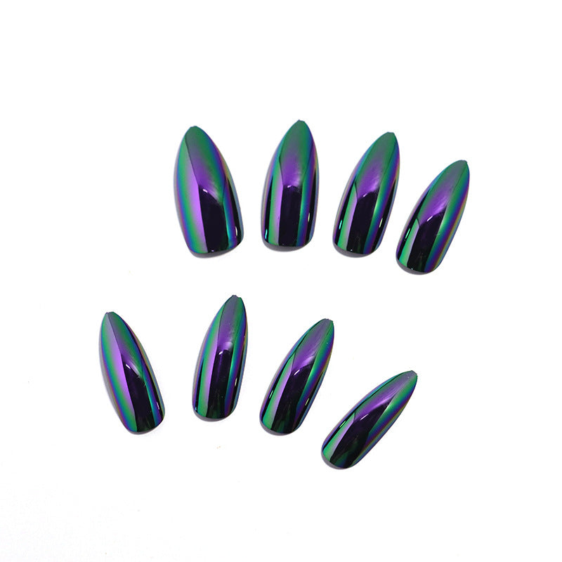 Iridescent Stiletto Press-On Nail Tips Bowlift