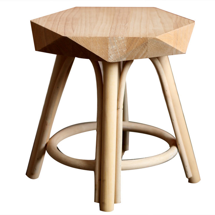 Modern stool made of solid wood Bowlift