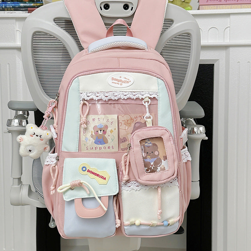 Playful Multi-Pocket Backpack Bowlift