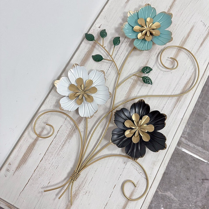 3D Floral Metal Wall Art Bowlift