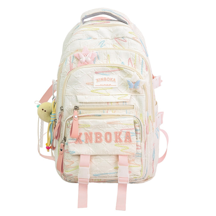 Multi-Functional Patterned School Backpack Bowlift