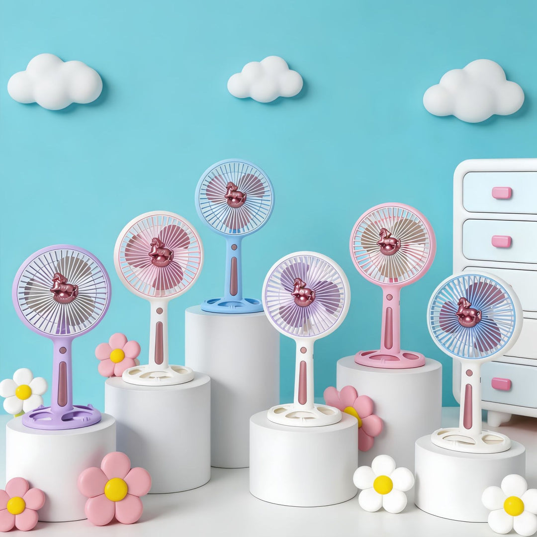 Women's Portable Mini Fan with Creative Animal Design Bowlift