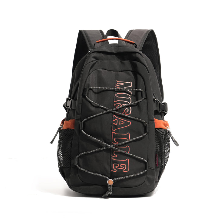 Unisex spacious leisure and travel backpack with padded laptop compartment and elastic front bungee Bowlift