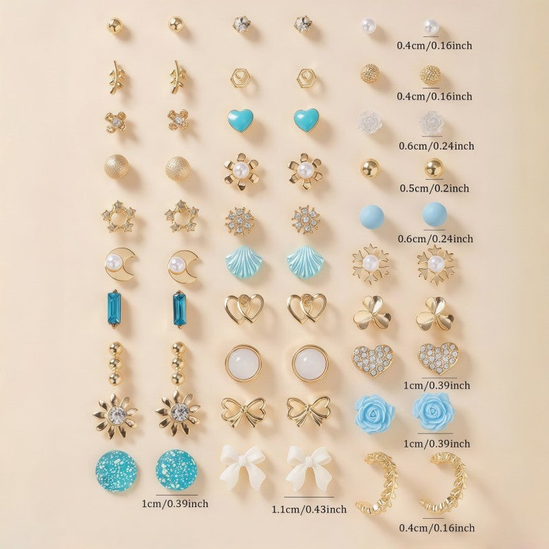 Sparkling Earrings Set Bowlift
