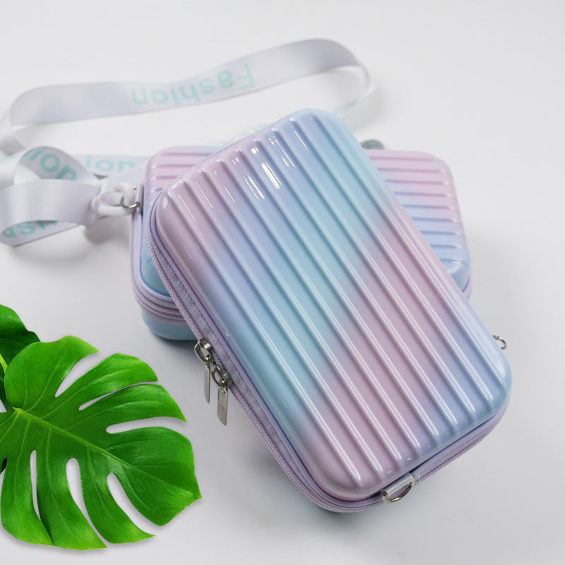 Unisex Compact Textured Hard-Shell Cosmetic Case Bowlift
