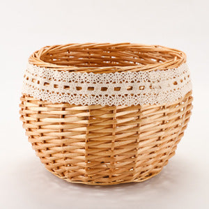 Handcrafted Woven Storage Basket Bowlift