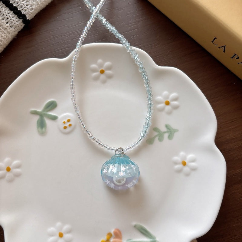 Necklace with Glitter Fish Tail Bowlift