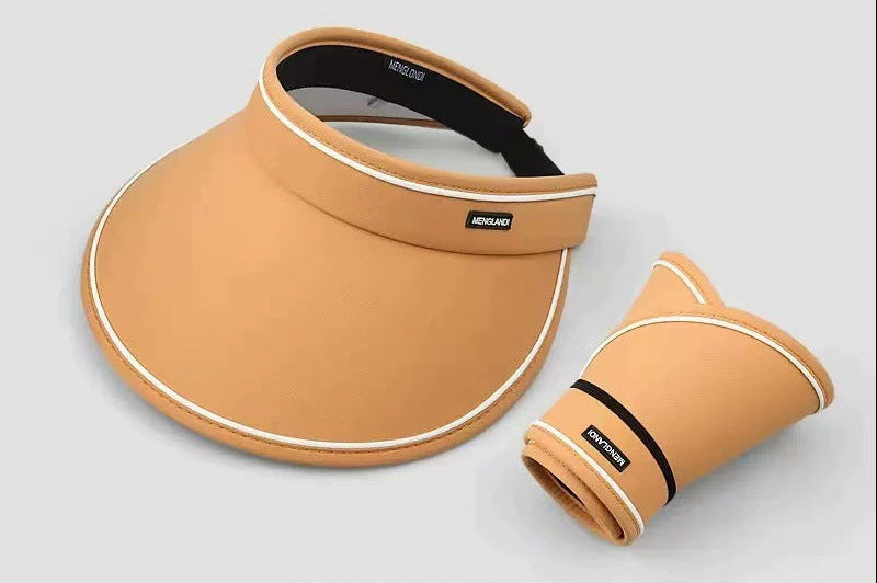 Foldable sun protection cap with adjustable inner sponge and wide brim Bowlift