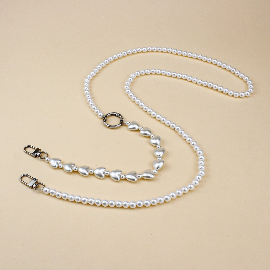 Stylish Pearl and Chain Necklace Bowlift
