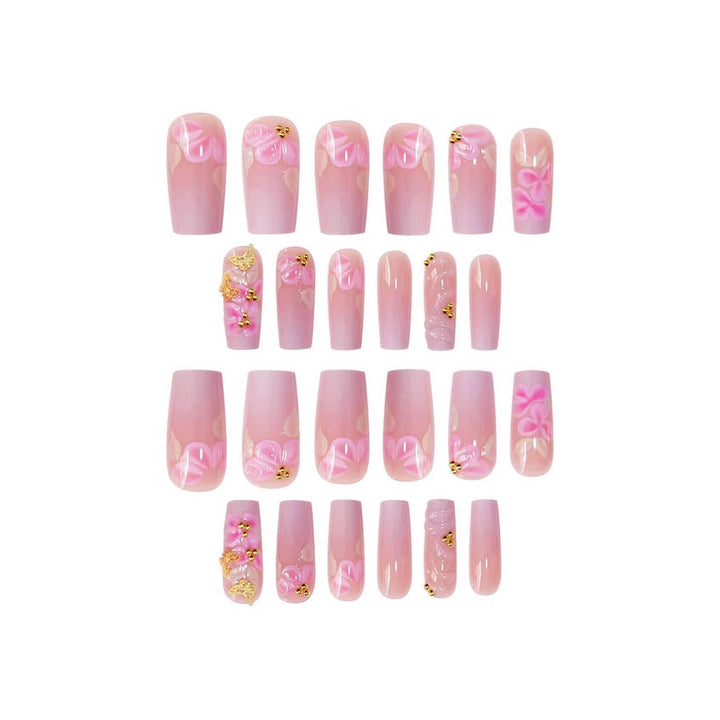 Premium Decorative Floral Nail Enhancements Bowlift