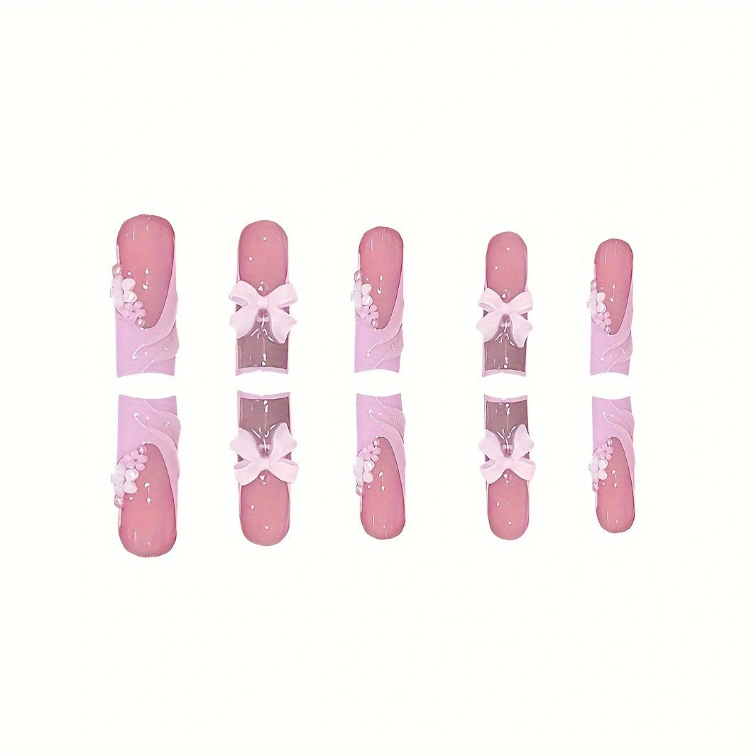 Decorative Press-On Nail Art Bowlift
