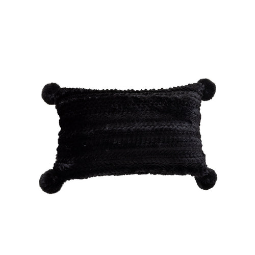 Textured Pom-Pom Decorative Cushion