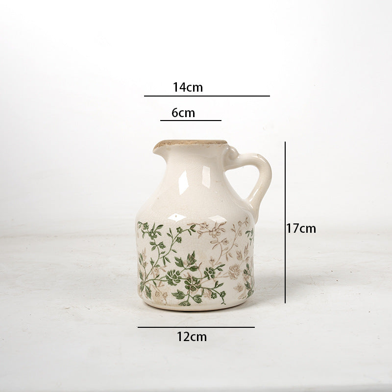 Floral Ceramic Jug Bowlift