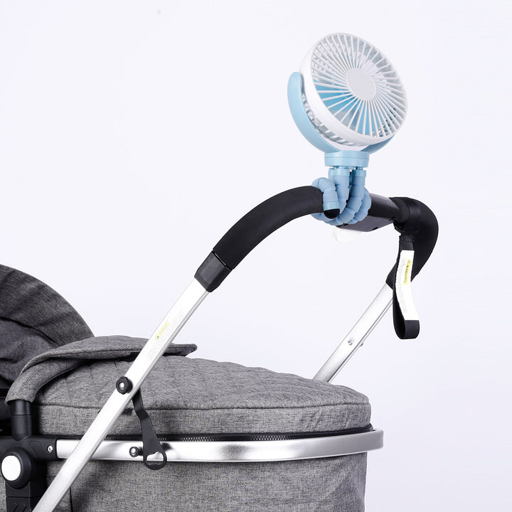 Unisex flexible mini fan with foldable holder Bowlift